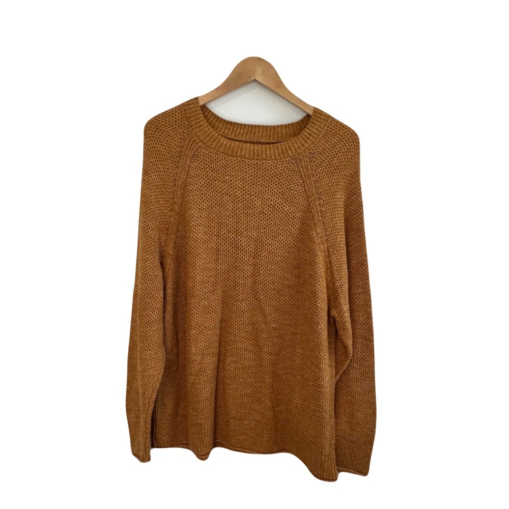Sonoma  Goods  for  Life  Women’s XXL  Mustard  Brown  Crewneck  Sweater